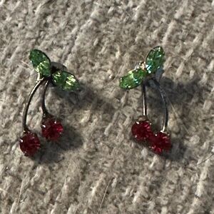 Cherry Post Earrings